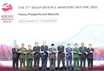 Pertemuan para Menteri Pertahanan Negara Anggota ASEAN ke-17 (The 17th ASEAN Defence Ministers’ Meeting / The 17th ADMM) di Jakarta Convention Center (JCC) Senayan, Rabu (15/11/2023).