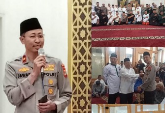 Wakapoldasu Brigjen Pol Drs Jawari SH MH, saat melaksanakan safari subuh di Masjid Al-Jihad, Jumat (15/09/2023).