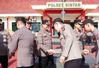 Kapolres Bintan Ucapkan Terima Kasih Kepada Personel  