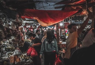 Suasana Pasar Kemiri Muka (Foto: Muhamad Abiet F)