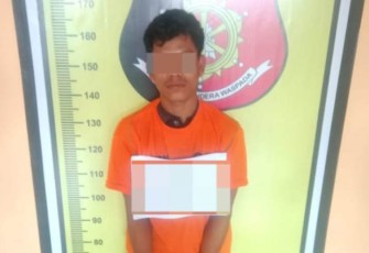 Terduga Pelaku Pencuri HP ditangkap Polsek Padang Bolak.