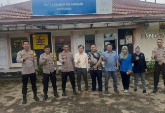 Kapolsek Kaur Selatan Sambangi Kantor PLN Bintuhan