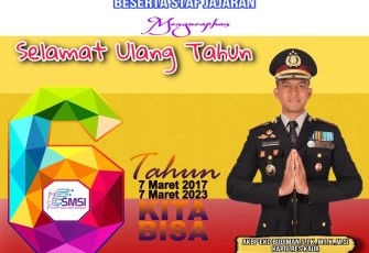 Banner ucapan Kapolres Kaur