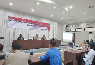 Polres Lebong Ikuti Rapat Penyusunan Rancangan Kerja Polda Bengkulu TA 2024