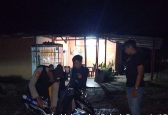 Polsek Taba Penanjung Polres Benteng saat Gelar KRYD Cegah Tindak Pidana