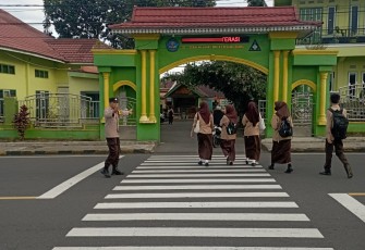  Polsek Curup Melaksanakan Kegiatan Pengaturan Strong Point