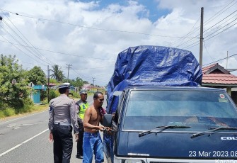 Polres Bengkulu Tengah Lakukan Penindakan Kendaraan ODOL