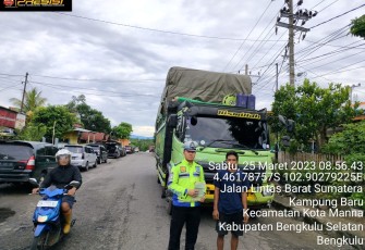 Sat Lantas Polres Bengkulu Selatan Laksanakan Kegiatan KRYD dengan Target Utama ODOL 