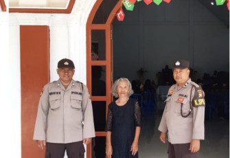 Laksanakan Pengamanan Ibadah Gereja Pada Minggu Pagi Jadi Rutinitas Polsek Padang Jaya