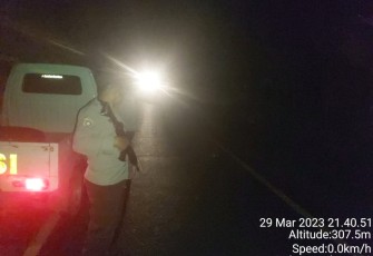 Polsek Padang Ulak Tanding  Patroli Dijalur Lintas Lubuklinggau - Curup 