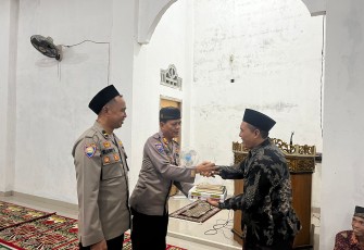 Polres BS Laksanakan Safari Ramadan di Masjid Al Bait 