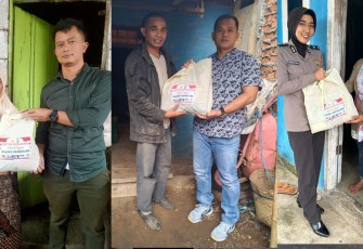 Polri Peduli, Polres Kepahiang Serahkan Bantuan Kemanusiaan Untuk Negeri
