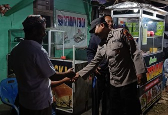 Personel Polsek Napal Putih Laksanakan Patroli Malam Cegah Kriminalitas 