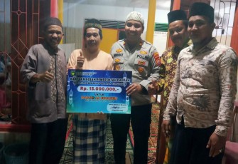 Kapolsek Manna Safari Ramadan Bersama Kepala Bapedda dan Forkopimcam Manna. 