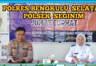 Tampung Aspirasi Masyarakat, Kapolsek Seginim Gelar Jumat Curhat di Desa Darat Sawah Ulu 