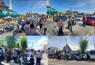 Polsek Ratu Agung Berikan Pengamanan Jumat Agung di GKII Tebeng 