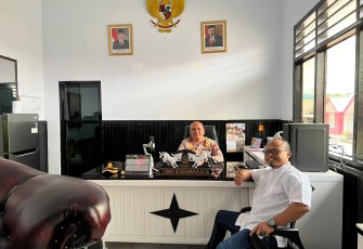 Kapolres Rejang Lebong Terima Kunjungan Ketua SMSI Bengkulu