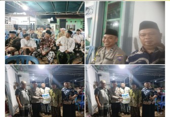 Polsek Teluk Segara  Hadiri Takziah Warga Binaannya