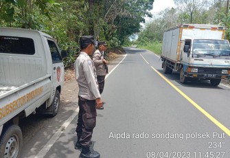 Polsek Padang Ulak Tanding Patroli di Jalan Lintas Curup