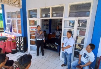 Satlantas Polres Lebong Sosialisasi UU No 22 Tahun 2009 Kepada Anggota Organda 