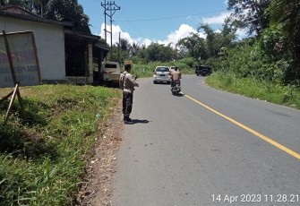 Personel Polsek Padang Ulak Tanding, Patroli Rutin Dijalan Lintas Curup-Lubuklinggau