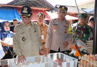 Jaga Stabilitas Harga, Kapolres Kepahiang Bersama Forkopimda Sidak Pasar