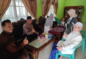 Ucapkan Selamat Idulfitri, Kapolres Kaur Silaturahmi ke Ketua Muhammadiyah