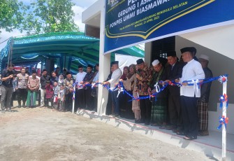 Kapolsek Kedurang Hadiri dan Berikan Pengamanan Peresmian Yayasan Ummi Biasmawati Sudarno 