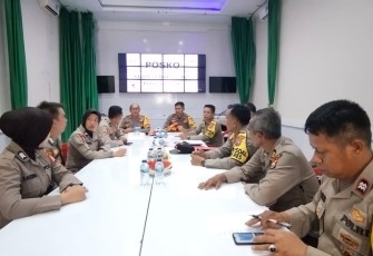 Polda Bengkulu Gelar Supervisi Ops Ketupat Nala 2023 di Polres Lebong