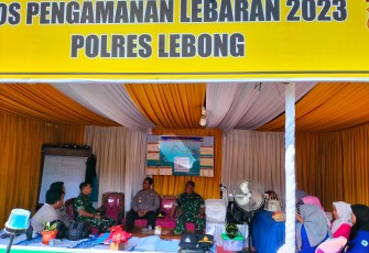 Dandim 0409 RL Kunjungi Pospam dan Posyan Polres Lebong