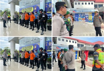 Cek Posyan Bandara, Kapolresta Bengkulu Pimpin Langsung Apel