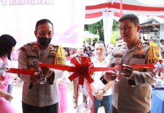 Kapolres Simalungun saat Resmikan Ruangan Wiratama Bhayangkara dan Fasilitas Baru Bhayangkari Cabang Simalungun