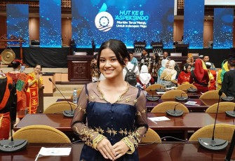 Maria Shevanda Hadiri HUT ke-6 Aspeksindo