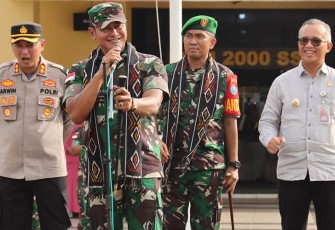Pangdam XII/Tpr saat Silaturahmi di Polres Singkawang