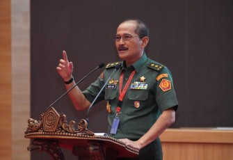 Aslog Panglima TNI Mayjen TNI Nissa Yani pada Rakorlog TNI TA. 2023 