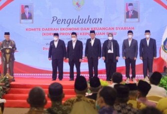 Wapres RI Ma'ruf Amin Hadiri Pengukuhan Ansar Ahmad Sebagai Ketua KDEKS Kepri 