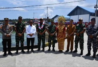 Danrem 023/KS Kunjungi Koramil 13/PP Pulau Tello Kodim 0123/Nias