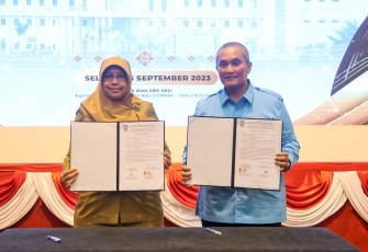 Penandatanganan komitmen bersama dengan jajaran Kepala Organisasi Perangkat Daerah dan BUMD di lingkungan Pemerintah Provinsi Kepulauan Riau.