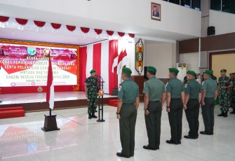 23 Prajurit Kodim 1016 Palangka Raya Naik Pangkat 
