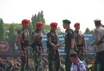 Kasrem 064/MY Hadiri Sertijab Komandan Grup 1 Kopassus