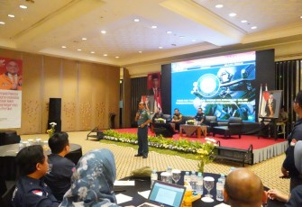 Komandan Lanudal Juanda Kolonel Laut (P) Heru Prasetyo pada Koordinasi dan Komitmen bersama Aparat penegak hukum di Bandara Internasional Juanda Surabaya, Sabtu (18/11/2023).