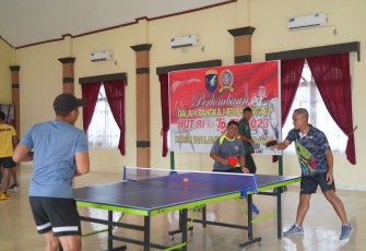 Korem 121/ABW saat Gelar Tournament Tenis Meja 
