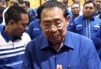 SBY di Kediri, Jawa Timur, Minggu (3/12/23).