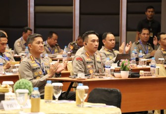 Kapolrestabes Medan Kombes Pol Valentino Alfa Tatareda S.H, S.I.K., saat Hadiri Penutupan Musrenbang Renja Polda Sumut Tahun 2024