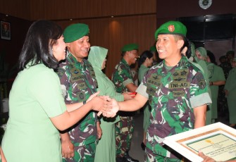 Dandim 0501/Jakarta Pusat Pimpin Korprapot Pelepasan Personel Pindah Satuan