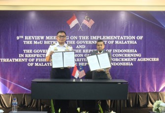 Bakamla RI Menyelenggarakan 9th Review Meeting on MoU Common Guidelines RI-Malaysia
