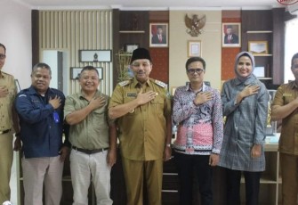 KPU Pasaman saat Silaturahmi dengan Bupati dan Wabup Pasaman