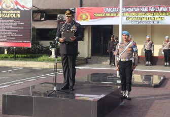 Waka Polrestabes Medan Pimpin Upacara Hari Pahlawan 10 November 2023