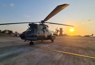 Heli Evakuasi milik TNI
