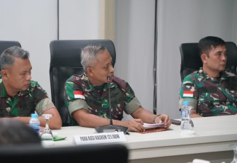 Danrem 121/ABW Pimpin Rapat Koordinasi Antisipasi Penanganan Karhutla dan Pemilu Damai 2024 